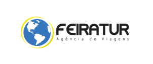 Logotipo Feiratur. Agência de viagens oficial da Beauty & Esthetic Show.